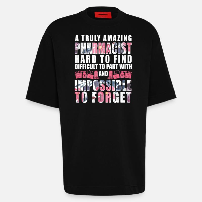 Pharmacy Tech Technician - Heavyweight T-Shirt - made by SPREAD  - SOLID BLACK