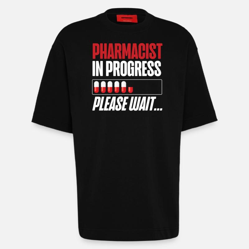 Pharmacy Tech Technician - Heavyweight T-Shirt - made by SPREAD  - SOLID BLACK