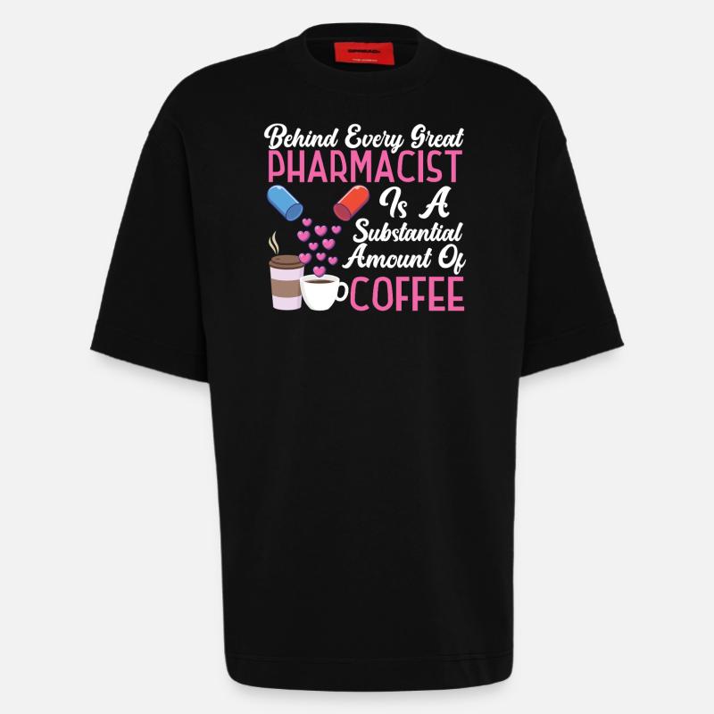 Pharmacy Tech Technician - Heavyweight T-Shirt - made by SPREAD - SOLID BLACK