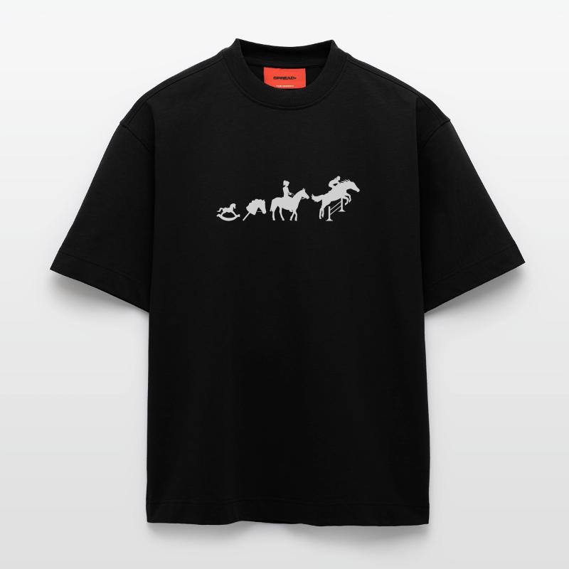Evolution Springreiter Reiten Heavyweight T-Shirt - made by SPREAD 