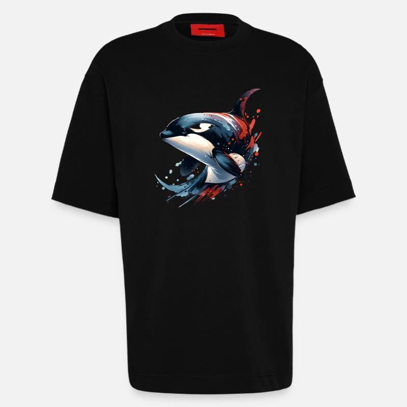 Spækhugger Spækhugger - Heavyweight oversized organic T-shirt made in EU - SOLID BLACK
