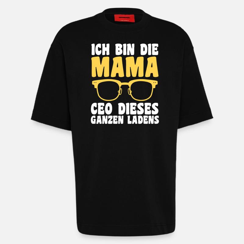 Mutter Team Mama - Heavyweight T-Shirt - made by SPREAD - SOLID BLACK