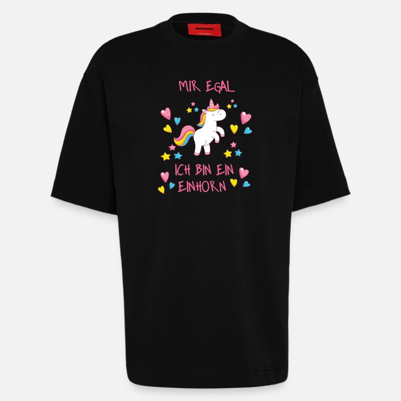 Mir egal - Heavyweight T-Shirt - made by SPREAD  - SOLID BLACK