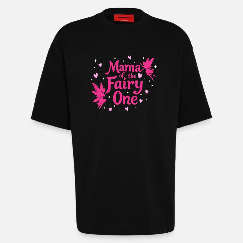 Mama der Fee Eins - Heavyweight T-Shirt - made by SPREAD  - SOLID BLACK