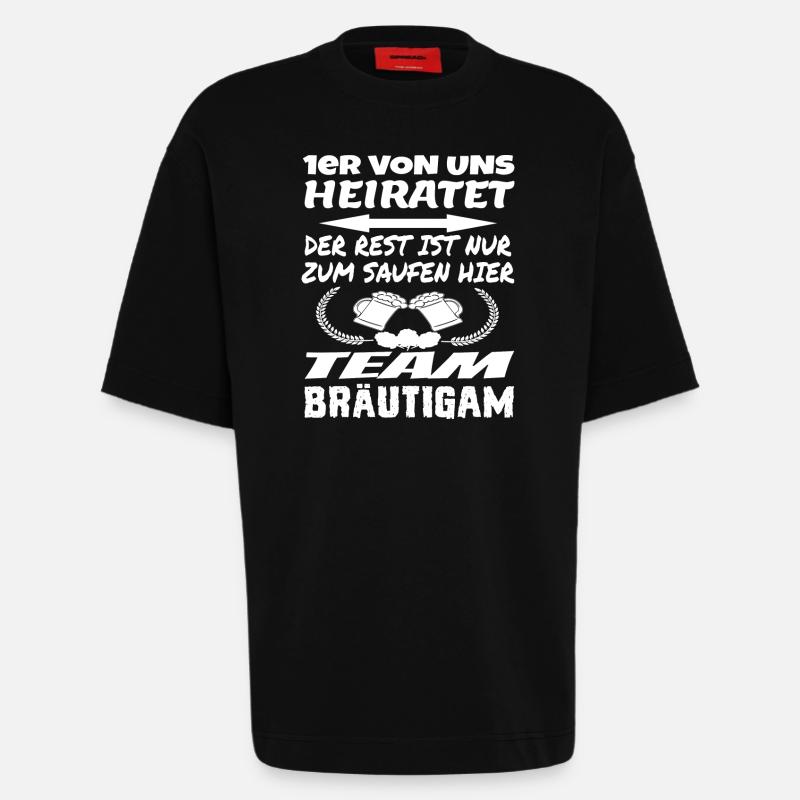 Team Bräutigam - Heavyweight T-Shirt - made by SPREAD  - SOLID BLACK