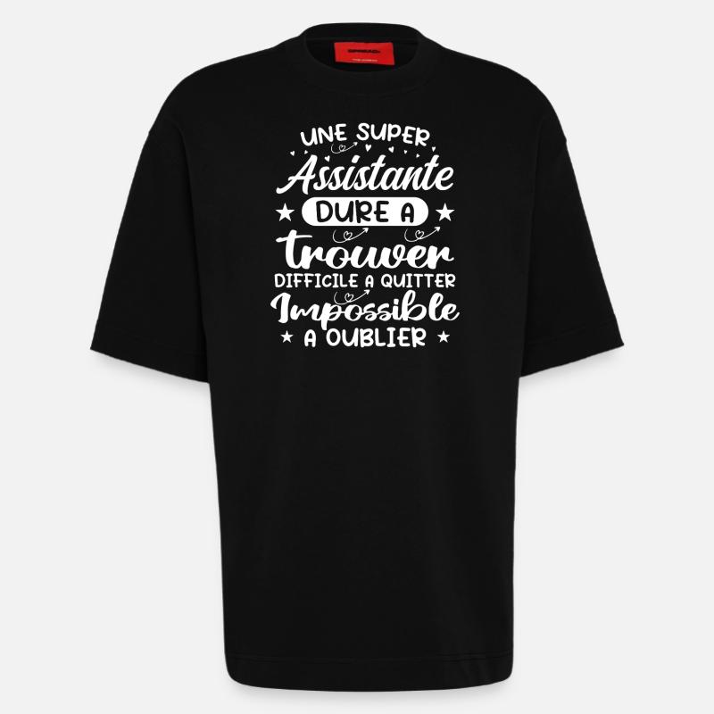 Ein Super Assistant - Assistent Geschenk - Heavyweight T-Shirt - made by SPREAD - SOLID BLACK
