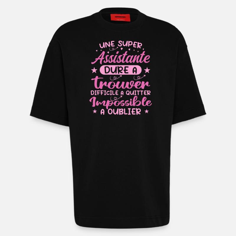 A Super Assistant - Assistant Gift - Heavyweight T-Shirt - made by SPREAD  - SOLID BLACK