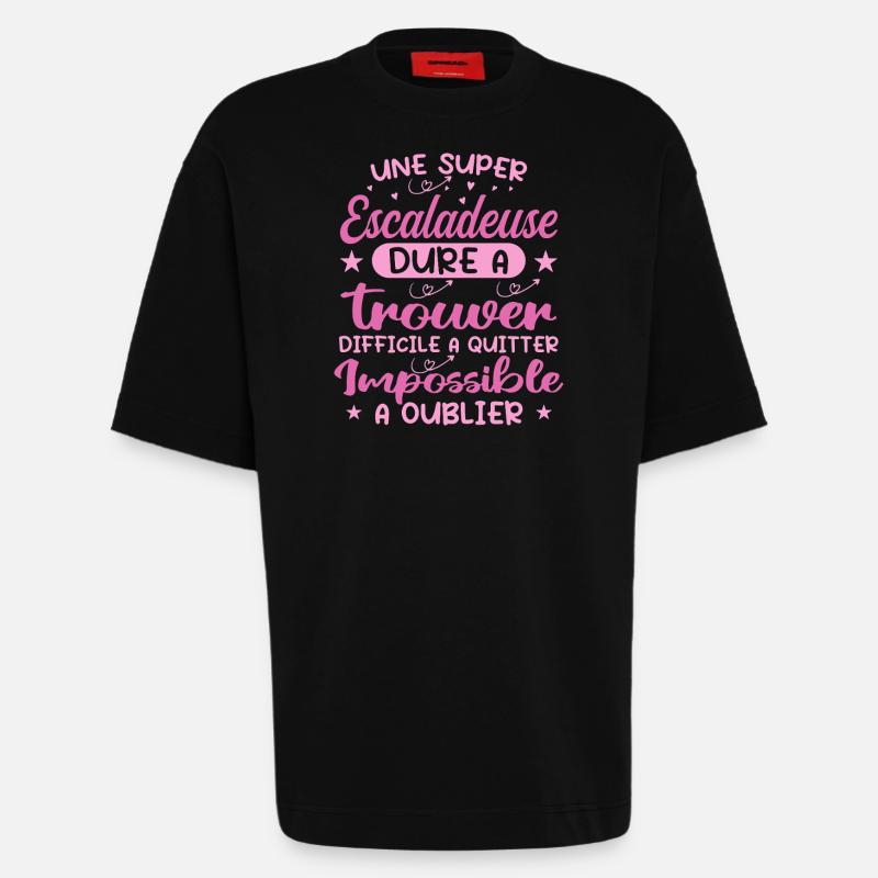 Ein Superkletterer - Kletterer Geschenk - Heavyweight T-Shirt - made by SPREAD - SOLID BLACK