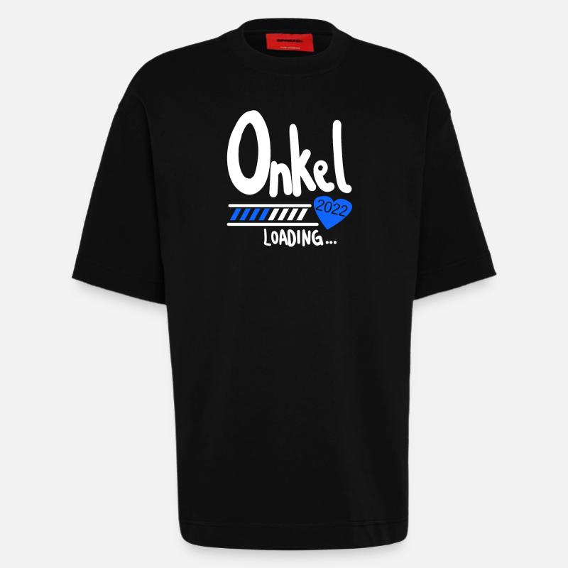 Onkel 2022 loading - Heavyweight T-Shirt - made by SPREAD  - SOLID BLACK