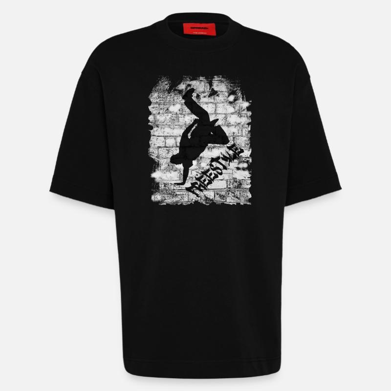 Freestyle - Heavyweight T-Shirt - made by SPREAD - SOLID BLACK