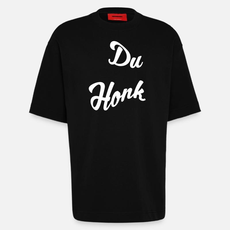 Du Honk - Heavyweight T-Shirt - made by SPREAD  - SOLID BLACK
