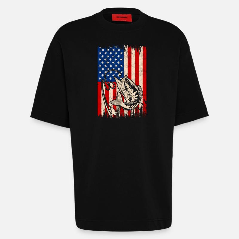 Barschfisch - Heavyweight T-Shirt - made by SPREAD - SOLID BLACK
