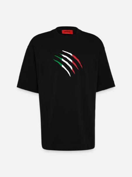 Italien Italy - Heavyweight T-Shirt - made by SPREAD  - SOLID BLACK