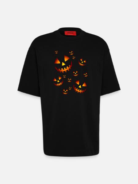 Kürbissen - Heavyweight T-Shirt - made by SPREAD - SOLID BLACK