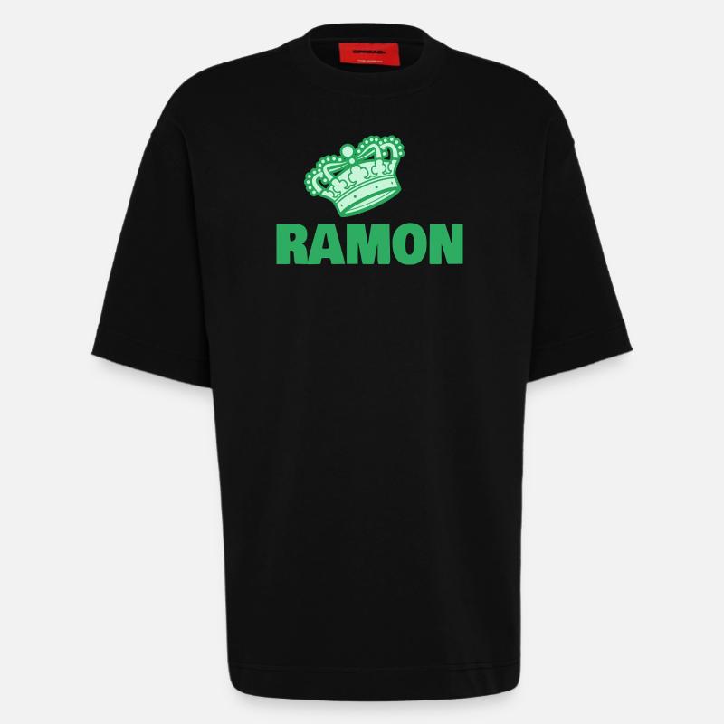 Ramon as a given name - Heavyweight T-Shirt - made by SPREAD - SOLID BLACK