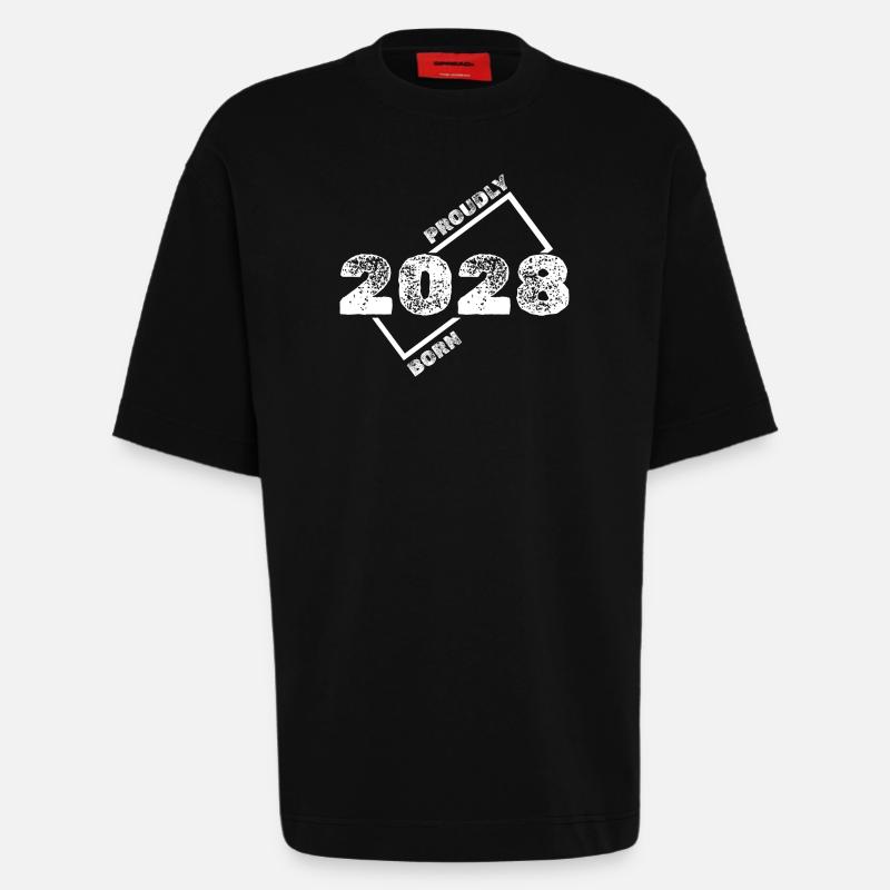 Geschenkidee 2028 - Heavyweight T-Shirt - made by SPREAD  - SOLID BLACK