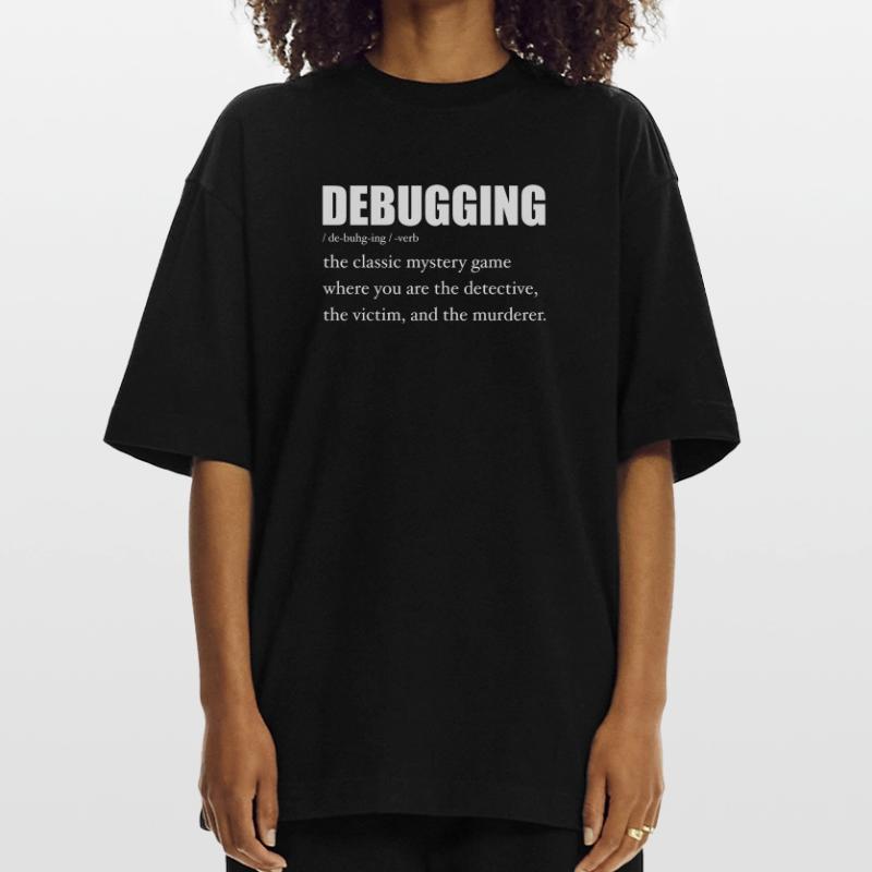 Programmer Debugging Definition Funny IT Developer Heavyweight T-Shirt - made by SPREAD 
