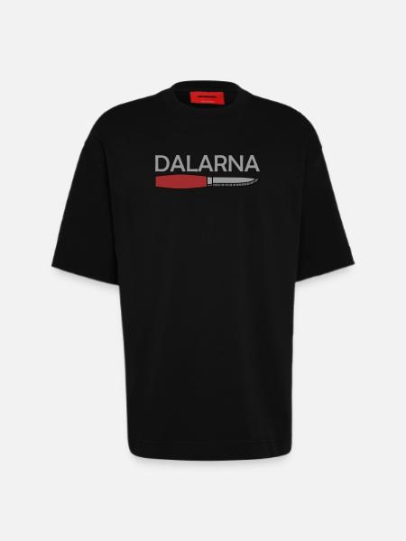 Dalécarlie - T-shirt bio épais oversize fabriqué en UE - SOLID BLACK