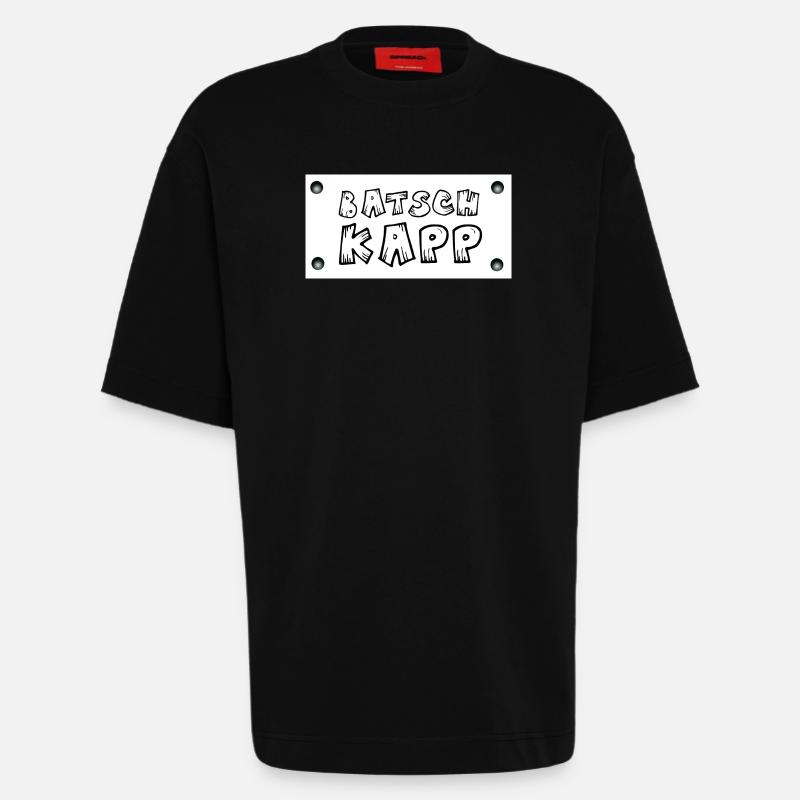 Batschkapp Schild - Heavyweight T-Shirt - made by SPREAD  - SOLID BLACK