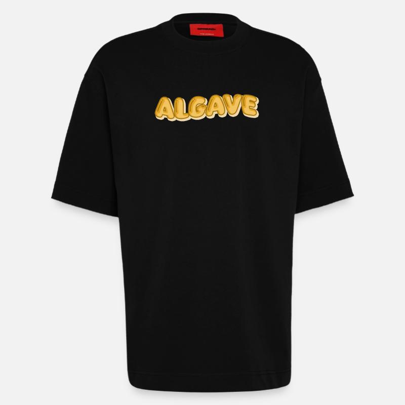 Algave - T-shirt bio épais oversize fabriqué en UE - SOLID BLACK