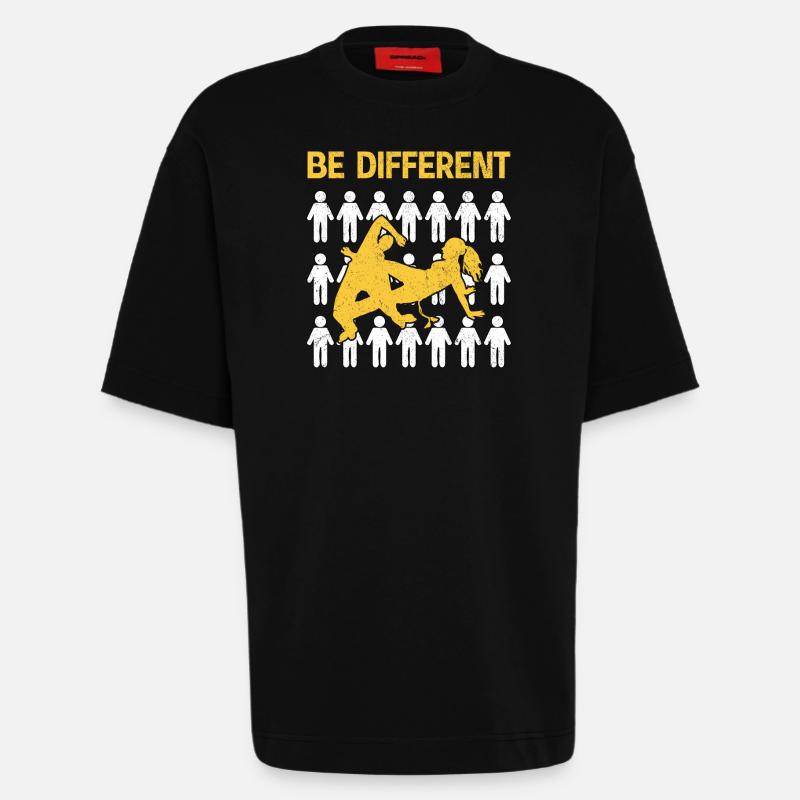 Capoeira Sei anders - Heavyweight T-Shirt - made by SPREAD  - SOLID BLACK