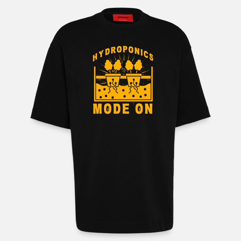 Hydroponik-Modus Ein - Heavyweight T-Shirt - made by SPREAD  - SOLID BLACK