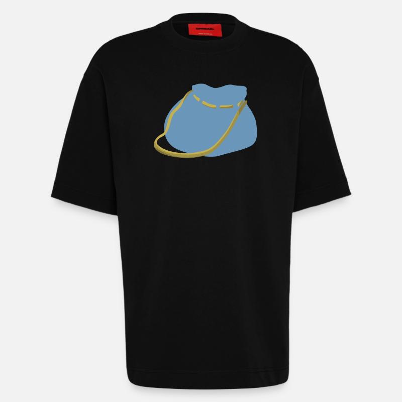 backpack suitcase backpack bag briefcase131 - Heavyweight T-Shirt - made by SPREAD  - SOLID BLACK