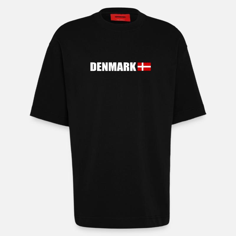 Danemark - T-shirt bio épais oversize fabriqué en UE - SOLID BLACK