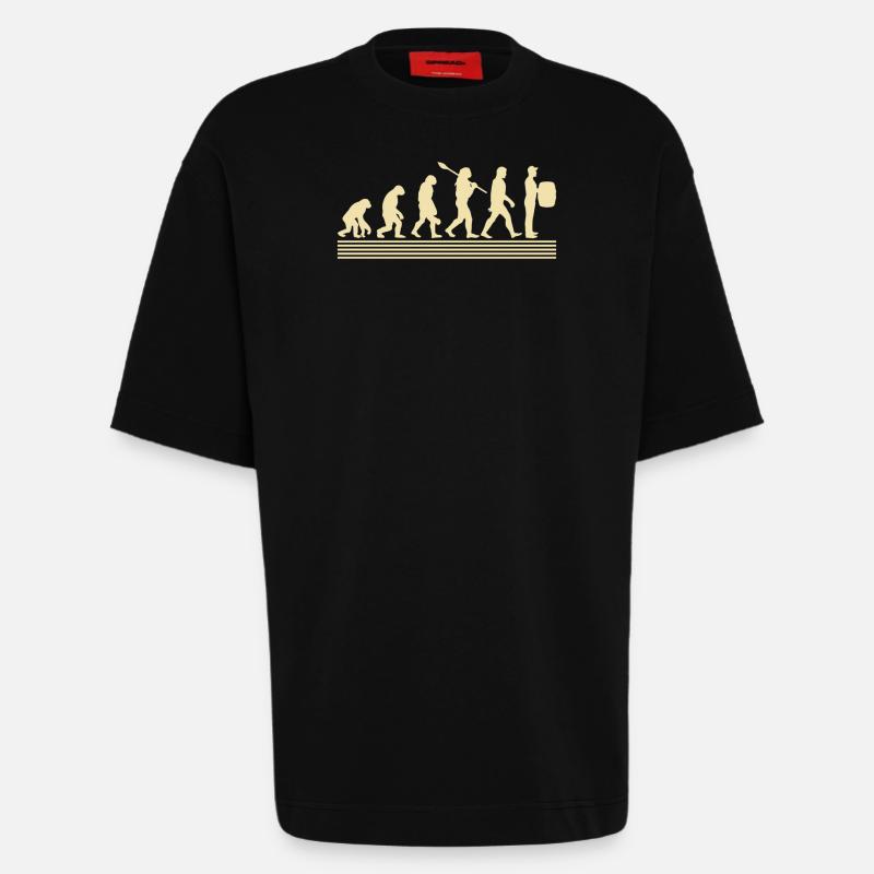 Winzer-evolution - Heavyweight T-Shirt - made by SPREAD  - SOLID BLACK
