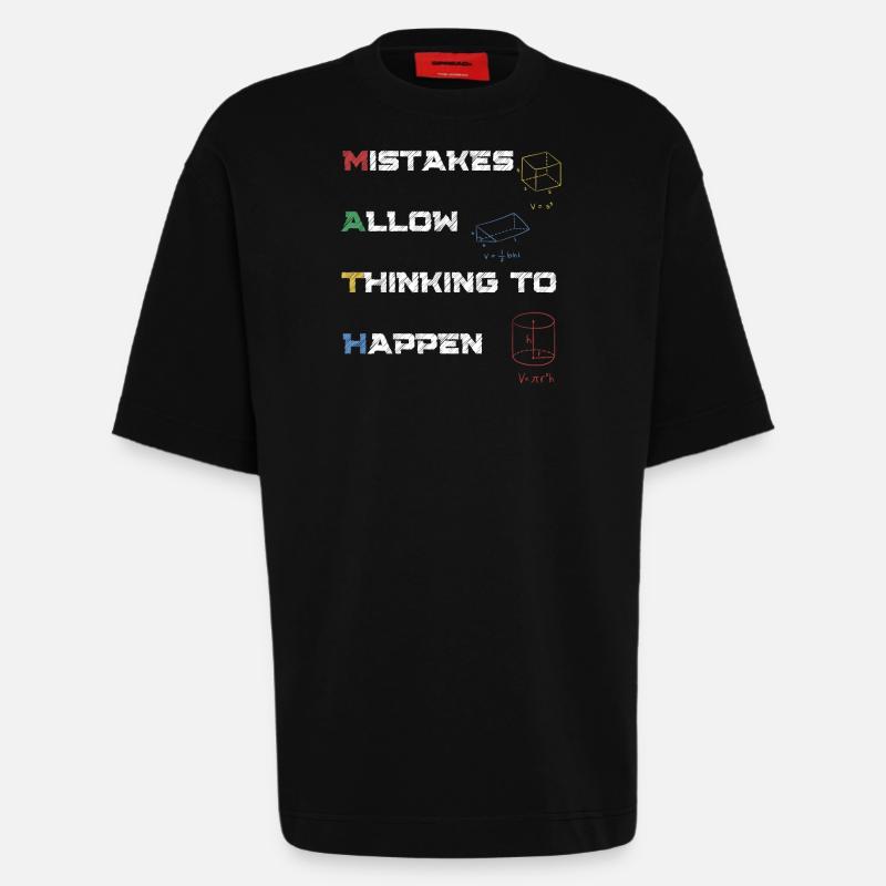 Mathefehler ermöglichen das Denken - Heavyweight T-Shirt - made by SPREAD  - SOLID BLACK