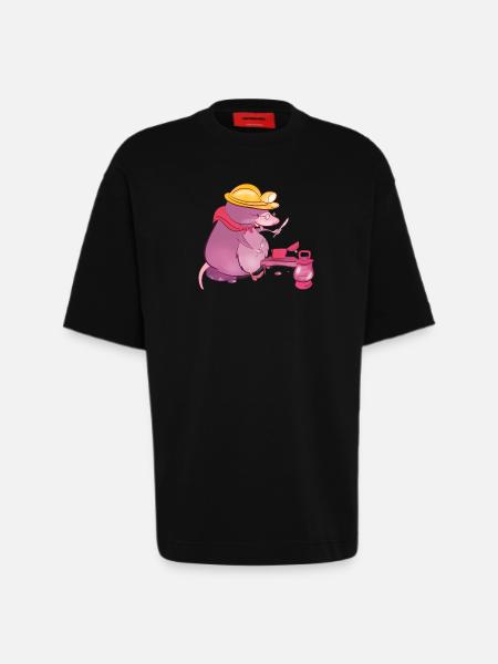 mole - Heavyweight T-Shirt - made by SPREAD  - SOLID BLACK