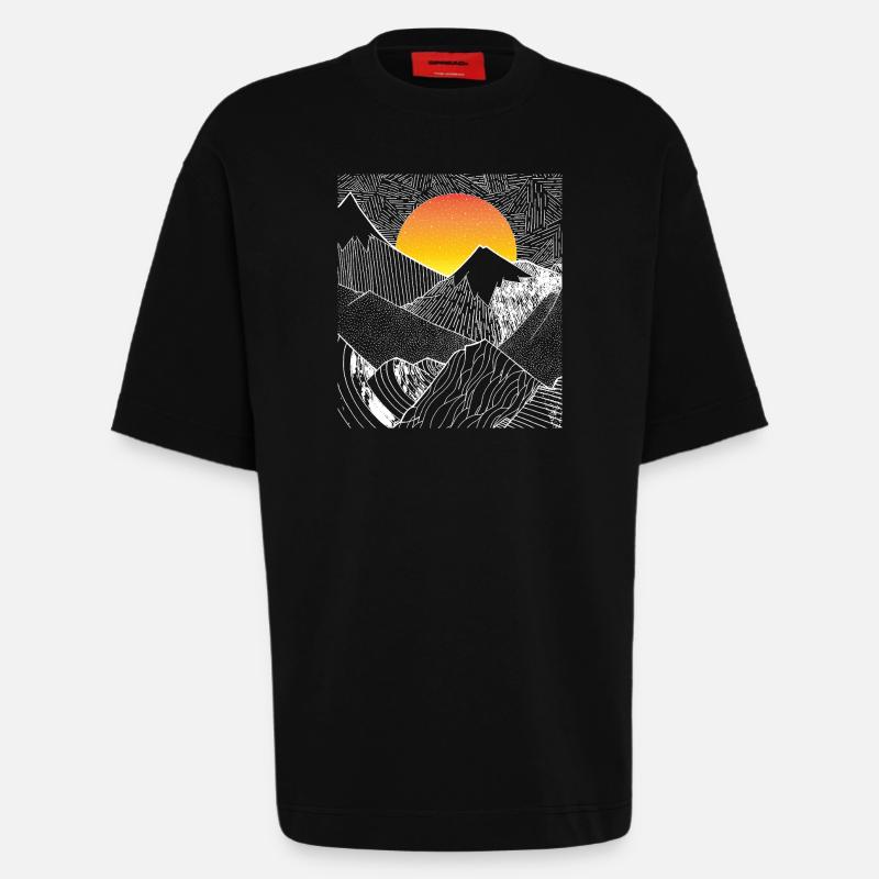 Berg - Heavyweight T-Shirt - made by SPREAD  - SOLID BLACK