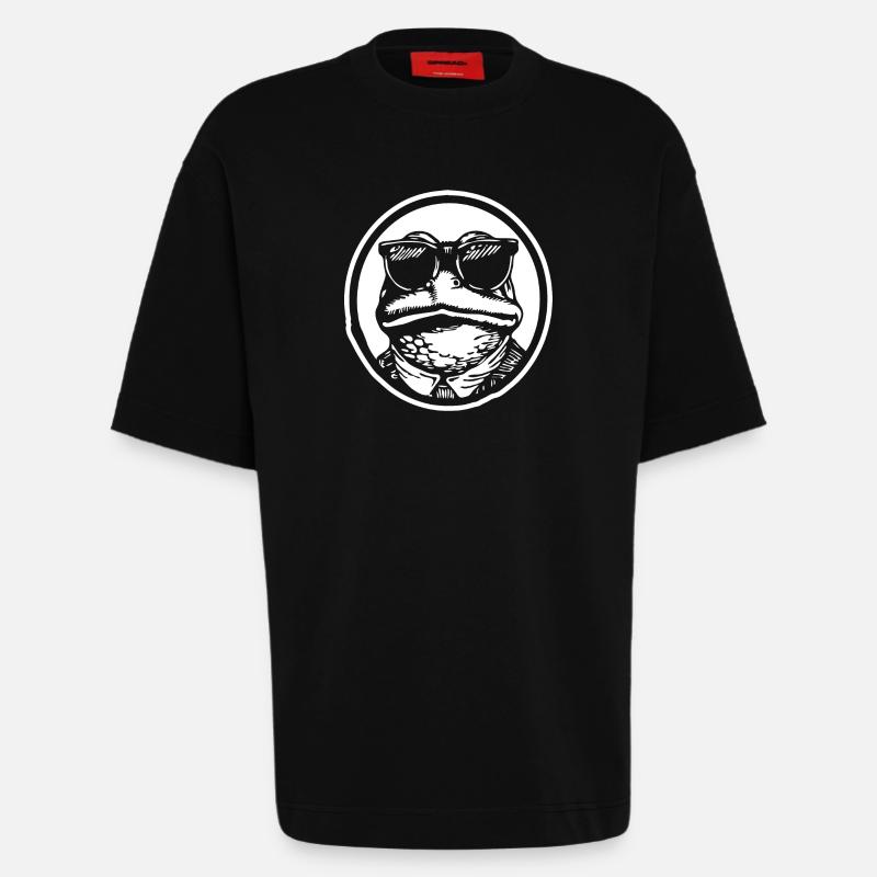 Frog Toad - Heavyweight T-Shirt - made by SPREAD  - SOLID BLACK