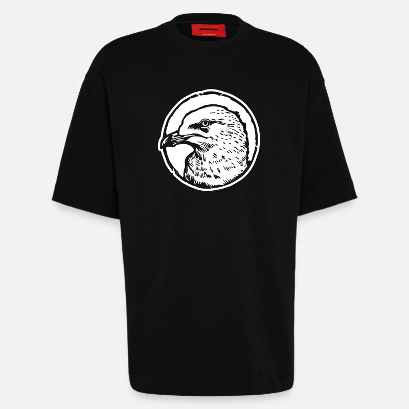 Möwe - Heavyweight T-Shirt - made by SPREAD - SOLID BLACK