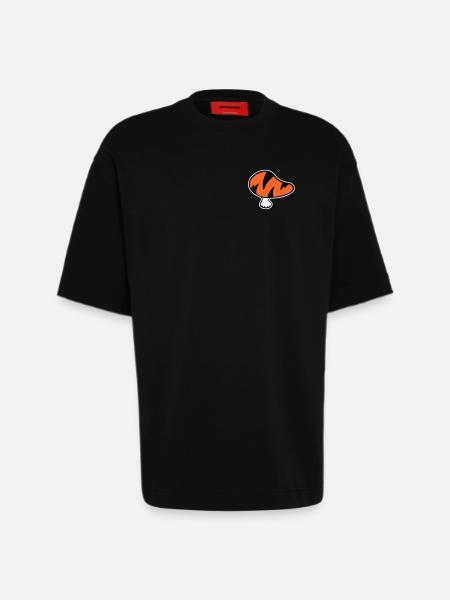 Tigerpilz Logo STICK-Variante - Heavyweight T-Shirt - made by SPREAD  - SOLID BLACK