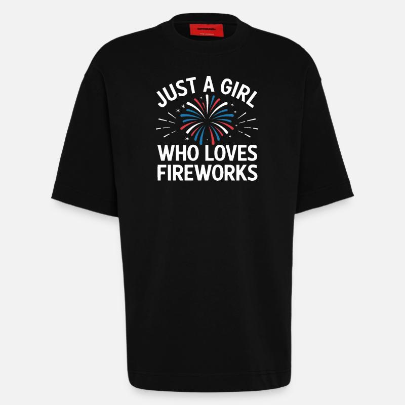 Pyrotechnics Fireworks Pyrotechnics - Heavyweight T-Shirt - made by SPREAD  - SOLID BLACK