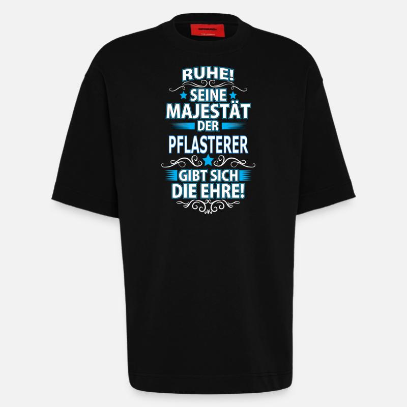 PFLASTERER - Heavyweight T-Shirt - made by SPREAD  - SOLID BLACK