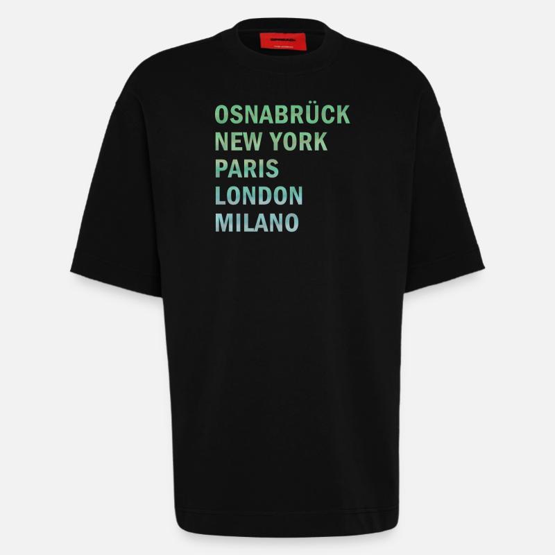 Metropole Osnabrück - Heavyweight T-Shirt - made by SPREAD  - SOLID BLACK