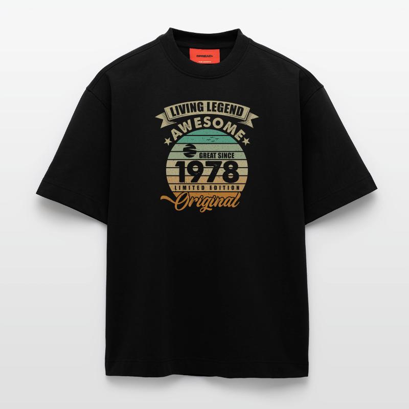 1978 Geburtstag Retro Orginal Heavyweight T-Shirt - made by SPREAD 