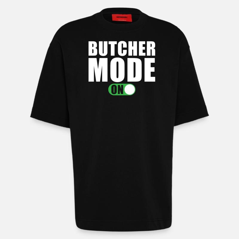 Metzger Modus Ein - Heavyweight T-Shirt - made by SPREAD - SOLID BLACK