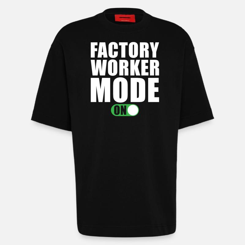 Fabrikarbeiter modus Ein - Heavyweight T-Shirt - made by SPREAD  - SOLID BLACK