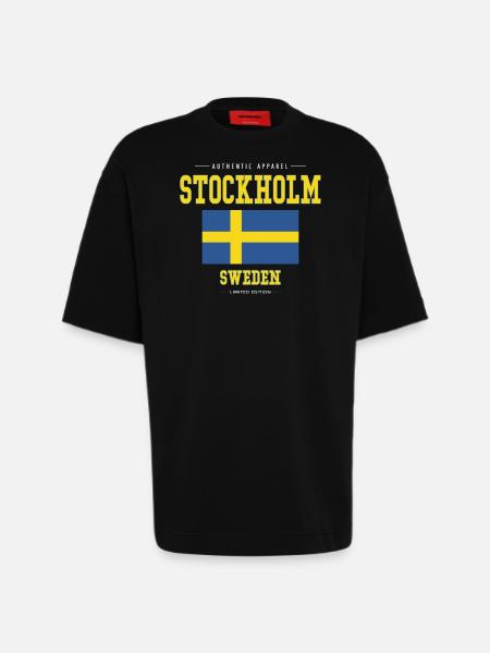 Stockholm - Heavyweight T-Shirt - made by SPREAD  - SOLID BLACK