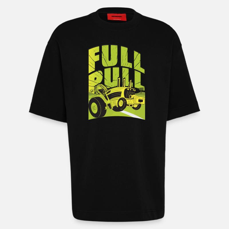 Traktor Pulling - Heavyweight T-Shirt - made by SPREAD  - SOLID BLACK