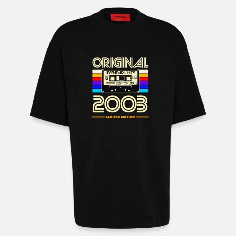 Originale limitierte Kassette von 2003 - Heavyweight T-Shirt - made by SPREAD - SOLID BLACK