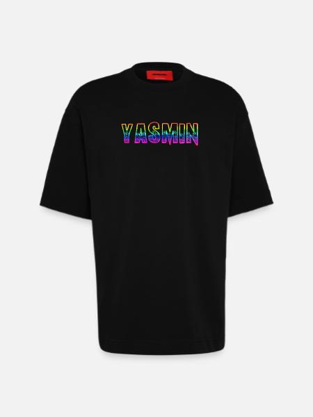 yasmin rs regenbogen - Heavyweight T-Shirt - made by SPREAD - SOLID BLACK