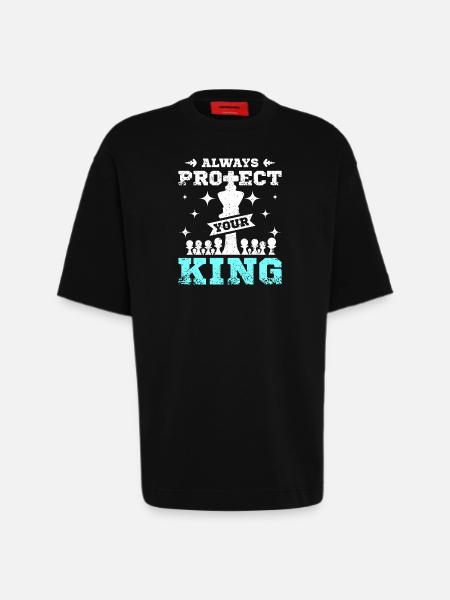 Always protect your kind chess - Heavyweight T-Shirt - made by SPREAD  - SOLID BLACK