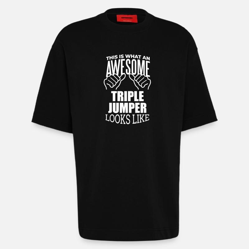 Dreisprung - Heavyweight T-Shirt - made by SPREAD  - SOLID BLACK