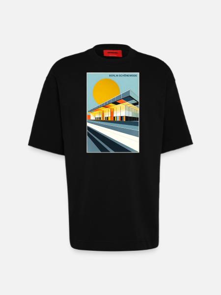 Berlin Schöneweide - Heavyweight T-Shirt - made by SPREAD  - SOLID BLACK
