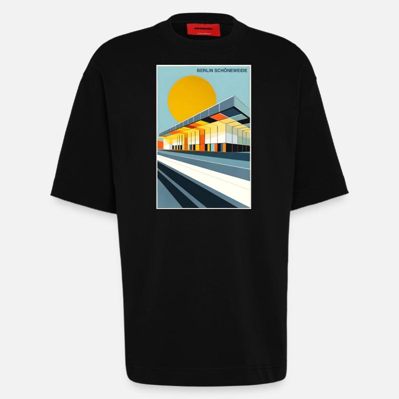 Berlin Schöneweide - Heavyweight T-Shirt - made by SPREAD  - SOLID BLACK