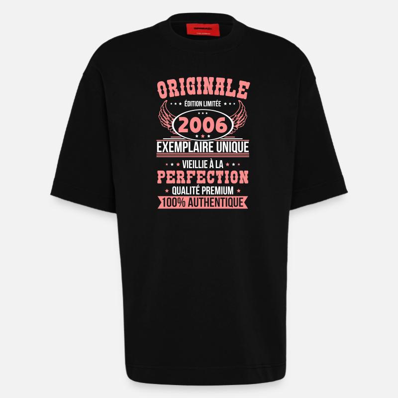 2006 – Unique example – Premium quality - Heavyweight T-Shirt - made by SPREAD  - SOLID BLACK